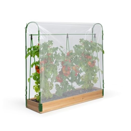 IDMarket - Spezielles Tomatengewächshaus für Wachstum Komplettset aus Plane + Halterung