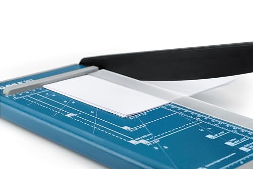 Cisaille Dahle 502 A4 avec lame plate et pression manuelle bleu - 2