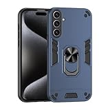 Función de soporte portátil: esta funda Compatible with Samsung Galaxy S25 Plus con soporte plegable de 360° integrado puede sostener firmemente tu teléfono Compatible with una visualización horizontal. La funda con soporte se ajusta cómodamente sobre tu dedo, proporcionará seguridad al sostener el teléfono y visualización manos libres. Nota: Este estuche no admite carga inalámbrica.