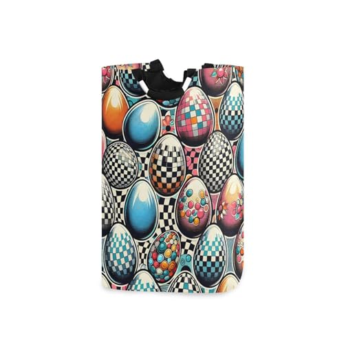 Jihqo Laundry Hamper Basket St Patrick's Clover Pattern Collapsible Nursery Storage Bin Waterproof Clothing Baskets for Home Bedroom Bathroom Washing Room