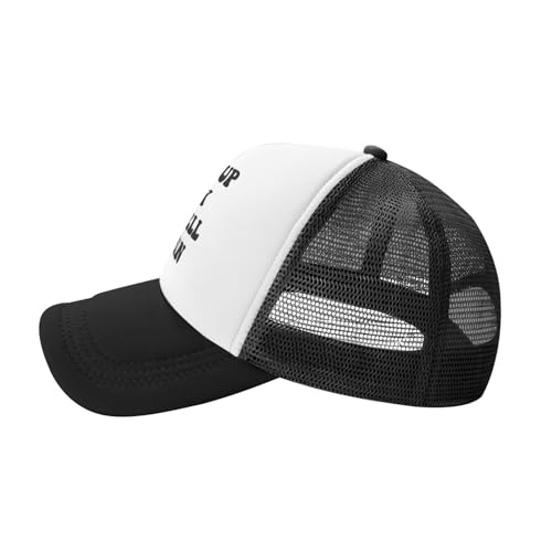 Image of You Find It Offensive? I Find It Funny Trucker Hats for Women Black Men Retro Trucker Black Hats for Men