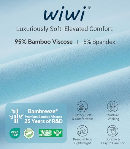 Image of WiWi Viscose from Bamboo Women's Pajamas Set Super Soft Button Down Top and Pants Sleepwear Cooling Pjs S-3X