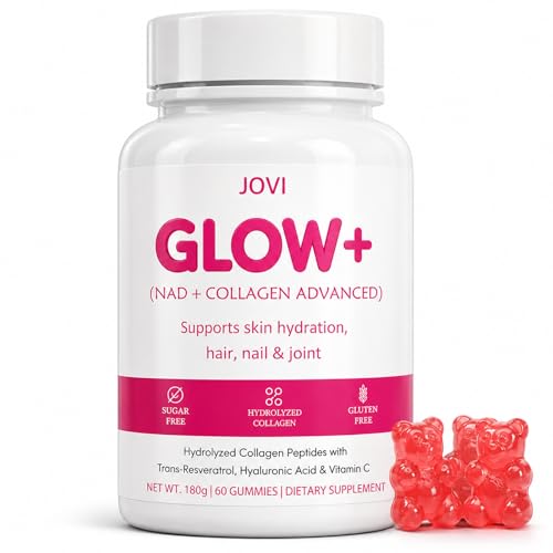 Jovi Glow+ NAD+ Collagen Advanced Gummies NAD Supplements for Women