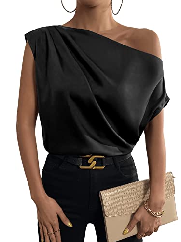 Schulterfreies Damen Top - Elegantes Oversize Shirt Für Sommer & Party