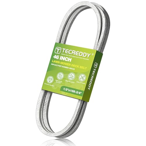 405143 46 Inch Lawn Mower Deck Belt for Husqvarna 532405143 584453101 YTH22V46 YTH20K46 YTH21K46 YTH18K46 Craftsman Poulan Lawn Mower - Aramid Cord 105.75