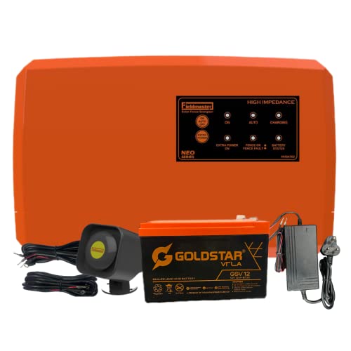 Image of Fieldmaster Zatka Machine for Farm - Agricultural, Industries, Residential Area Electric & Solar Operated Jhatka Machine with Battery (5 Joule - 40 Acre Covered)