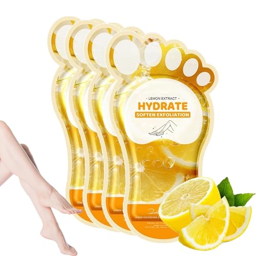 XJBD Lemon Hydrating Foot Masks 4 Pairs