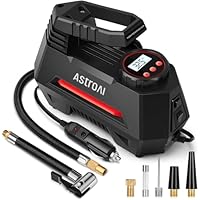 AstroAI 12V Tire Inflator Portable Air Compressor w/ 9.8' Cord only .99: eDeal Info