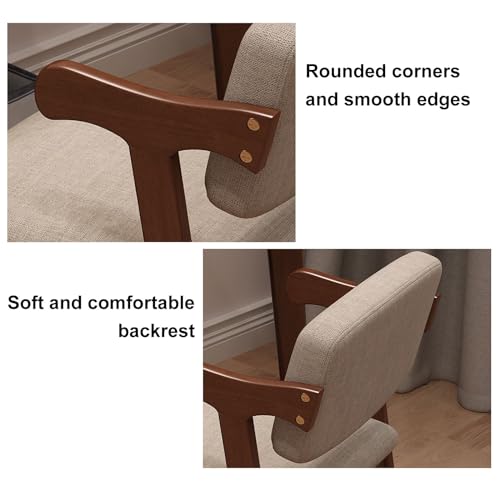 Silla de escritorio de madera con respaldo lumbar Cush Slish blanco 3