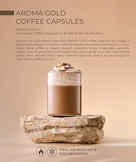 AROMA GOLD Variety Pack Flavoured Coffee Pods 64 Capsules – Coffeee Capsules Dolce Gusto Compatible Flavoured Coffee Pods for Dolce Gusto Machines Barista-Approved, Mild & Harmonious Coffee Gift Set