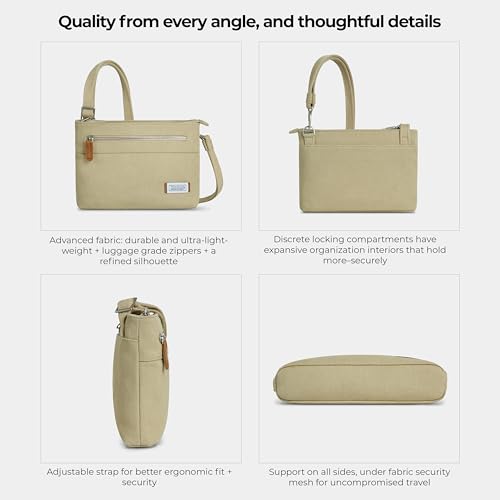 Image of Travelon Women's Anti-Theft Heritage Small Crossbody Cross Body Bag