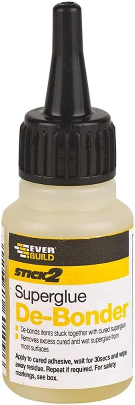Everbuild 2 x 20g Super Glue DeBonder Remover SuperGlue Removal Cleaner Dissolve