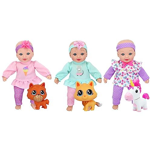 Muñecas Little Sweeties con Mascotas 3 piezas miniatura 1