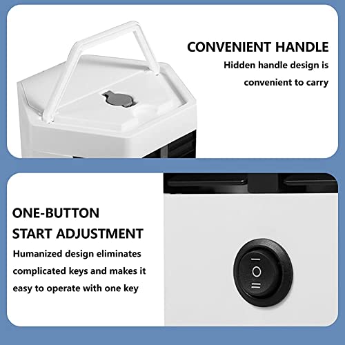 Tbkoeudhg 1Set Mini- Klimaventilator, Tragbarer USB- Kühler, Klimaventilator, Schreibtisch- Wasserkühlungsventilator-7