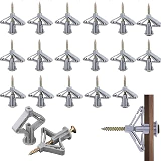 Jatimdotina 20 Pezzi Tasselli Butterfly per Cartongesso con Viti ad Espansione per Mattone Forato