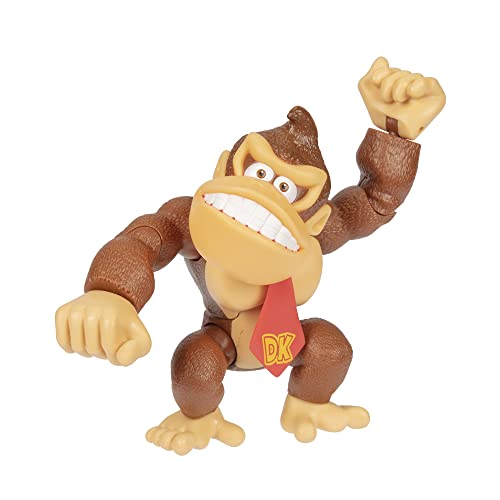 Super Mario Nintendo 6' / 15 cm große Donkey Kong Actionfigur mit beweglichen Funktionen, ideal zum Spielen und Ausstellen für Kinder und Sammler ab 3 Jahren