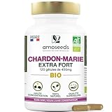 Chardon Marie BIO | Extra Fort, 1350mg / Jour | Haute Concentration | 120 gélules de 450mg | Qualité Supérieure
