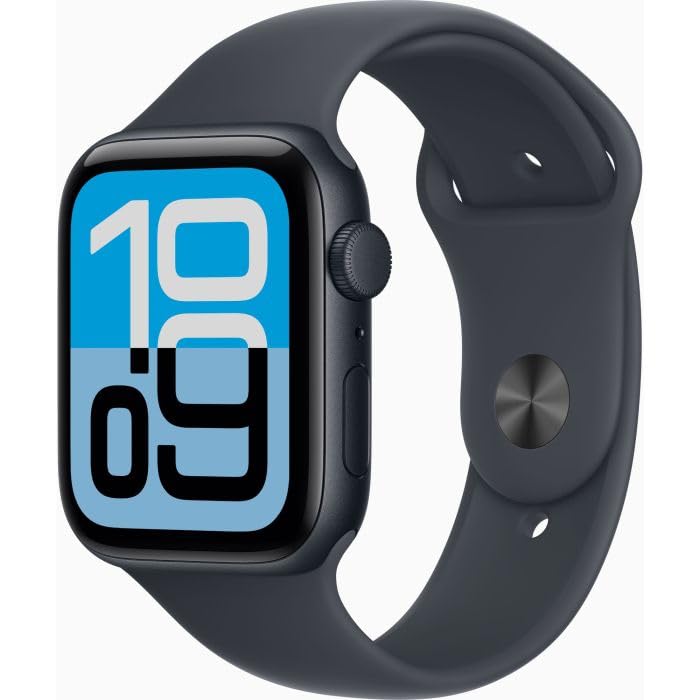 Apple Watch SE (2025) midnight aluminium 44mm midnight sport band Size S/M