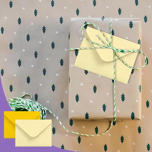 100 Stück Mini Umschläge Bunt, Briefumschläge, Kleine Farbige Umschläge, mit Aufkleber, für Geschenkkarte, Hochzeit, Geburtstag Party Supplies(7×10cm)