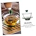 CLISPEED Taza de Té de Vidrio Transparente con Tapa de Infusionar Té Diseño Clásico Chino Apto para Flores Taza Resistente y Elegante para Hogar Imagen de CLISPEED Taza de Té de Vidrio Transparente con Tapa de Infusionar Té Diseño Clásico Chino Apto para Flores Taza Resistente y Elegante para Hogar