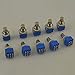 10PCS/LOT 3PDT 9 Pins Box Stomp Guitar Effect Pedal Foot Switch True Bypass