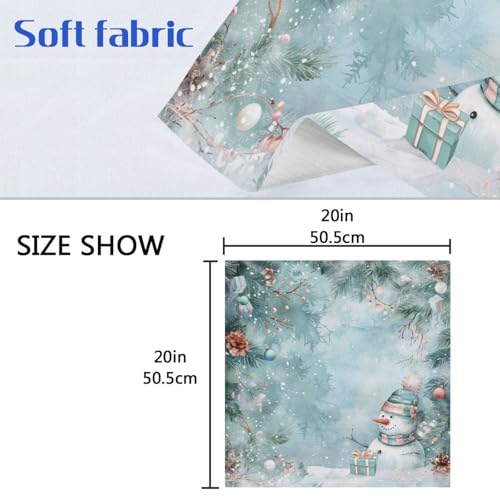 Servilletas de Tela Navidad Muñeco de Nieve Pack 6 miniatura 6