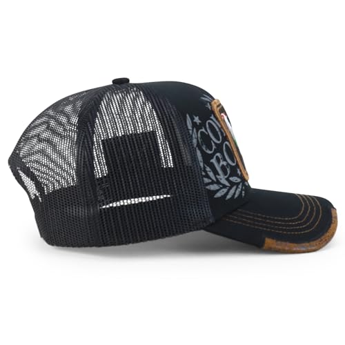 Image of Trendy Apparel Shop Animal Design Square Embroidered Snapback Trucker Cap