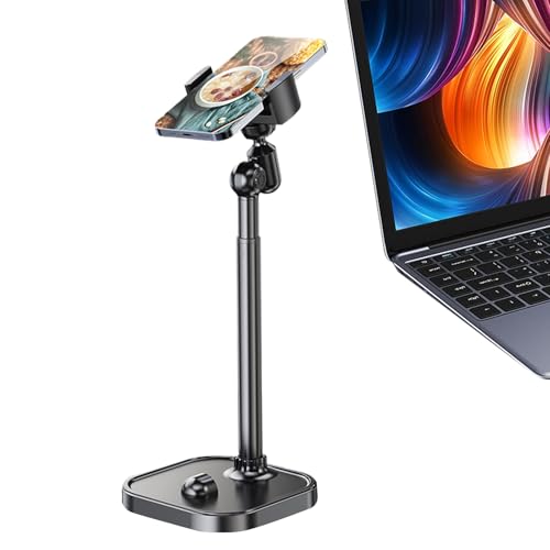 Support de téléphone magnétique réglable pour appels vidéo mains libres