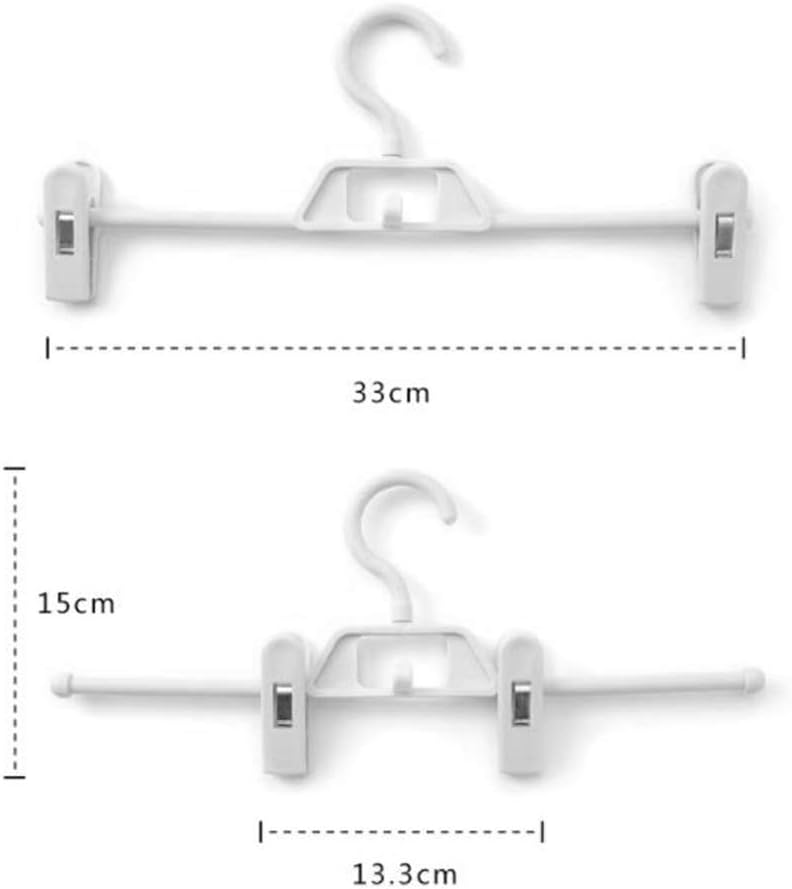 Skirt Hanger with Plastic Clip Non-Slip Hanger 360 ° Rotating Hook Save Space Stackable Clothes Hangers Organizing Wardrobe,