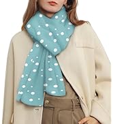 Amazon.com: Nxidvxne Houndstooth Checked Pattern Knitted Scarf