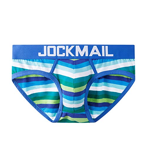 JOCKMAIL Men Briefs Cotton Mens Underwear Briefs Low Waist Rainbow Men Underwear3
