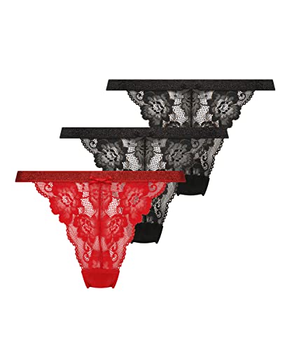 HUNKEMÖLLER Lot de 3 slips brésiliens Phia -, Caviar [200126], M