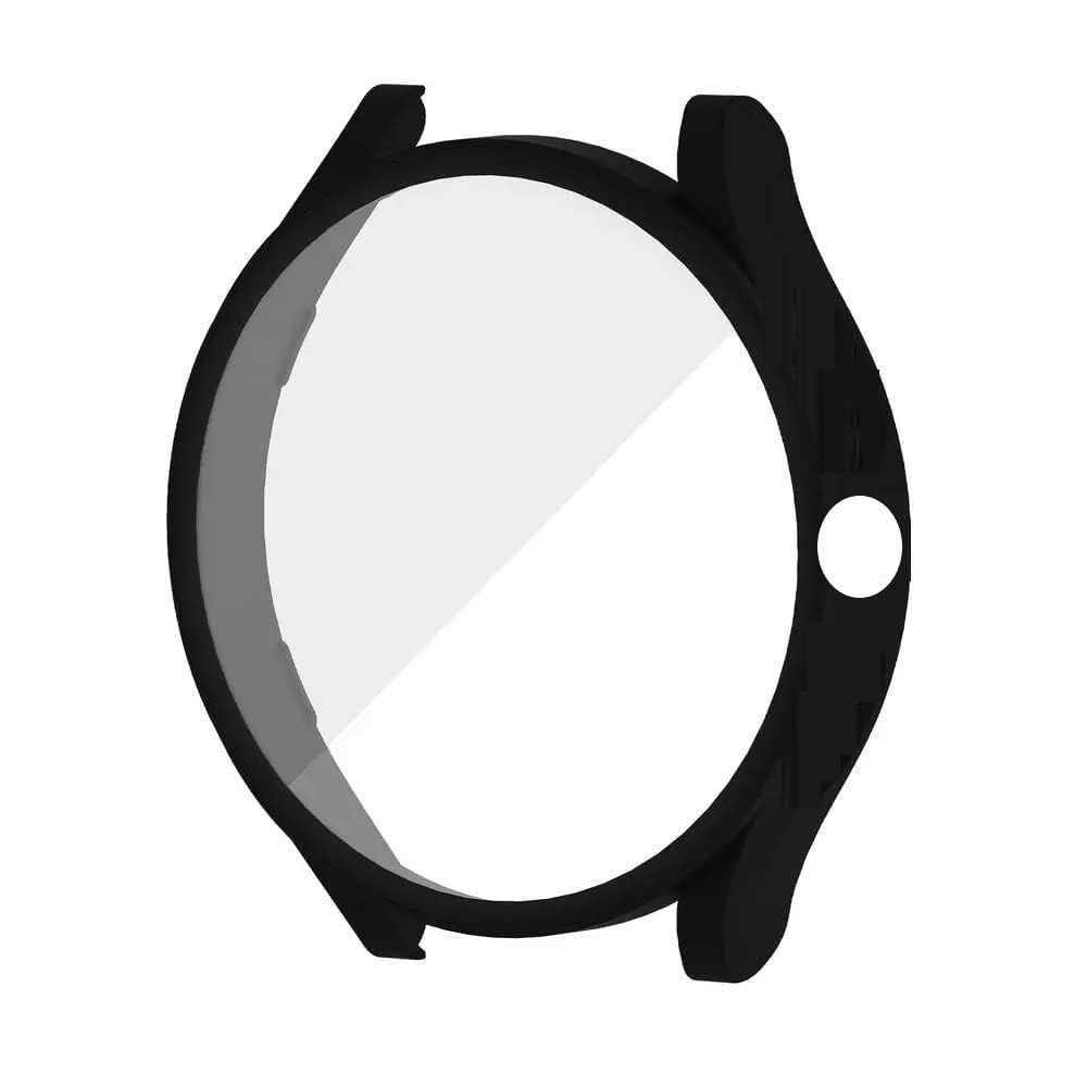 Prolet Watch Case Compatible for Fire-Boltt Phoenix Tempered Glass Screen Protector,HD Clear Touch Sensitive Ultra Thin Case Cover (Black) Pack of 1