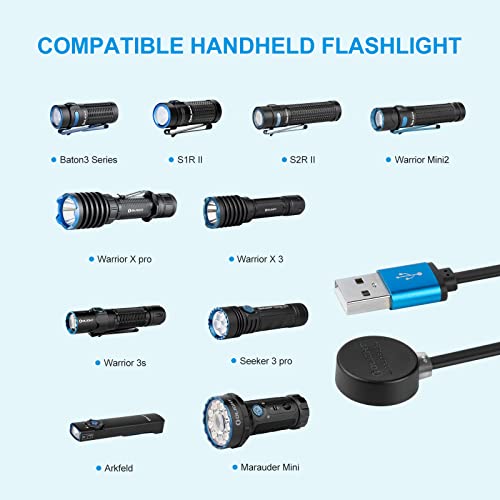 image for OLIGHT MCC 3 Charger in Balck Upgraded Smart Magnetic Charging Cable O