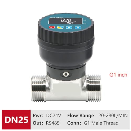 Débitmètre d'eau numérique RS485 capteur acier inoxydable DN25 5-1100L/MIN