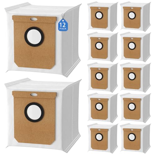 12 Pack Dust Bags for Eufy Clean L60 SES / L60 Hybrid SES / L50 SES Robot