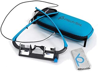 PitchSix EyeSend Adjustable-View Rock Climbing Belay Glasses – Lightweight Premium Belay Goggles – Adjustable-View Rock Climbing Glasses Eliminate Belayer’s Neck – Carry Case, Cloth and Carabiner