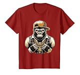 Rapper Kostüm Kinder T-Shirt, Schwarz, S, Unisex-Kinder, Hip-Hop Fans, Rap-Musik Fans, Kurzarm, T-Shirt, Kinder/Musik, Schwarz, S