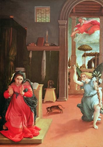 Art Décoratif Imprimé sur Toile de l'Annonciation - Tableau Toile 60x90cm