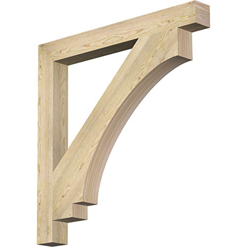 4"W x 38"D x 38"H Imperial Block Rough Sawn Bracket, Douglas Fir