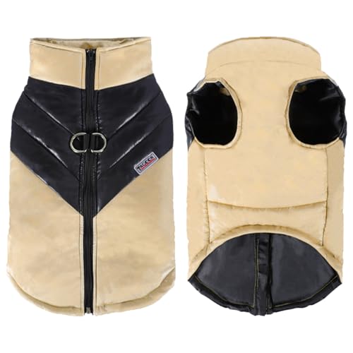 TYXHXTF Hundemantel Wasserdicht für Kleine und Mittelgroße Hunde - Winter Warme Jacke Winddicht für Kaltes Wetter