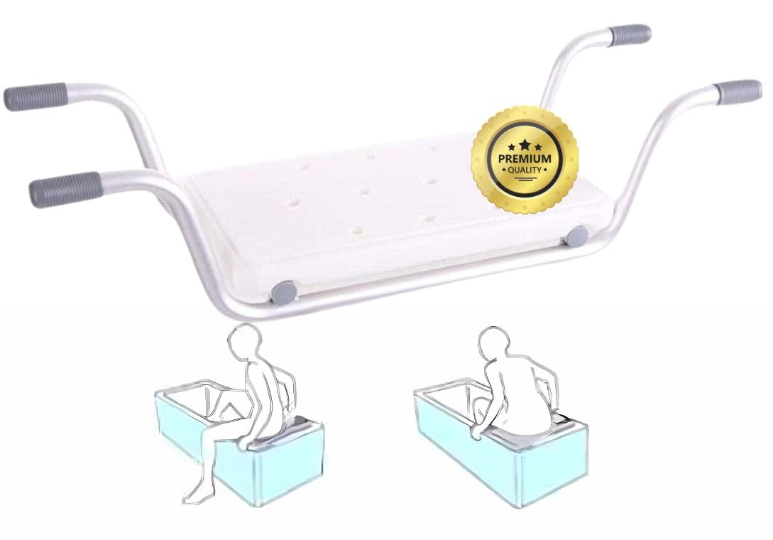 OrtoPrime Asiento de Bañera Adulto Antideslizante - Tabla Bañera - Silla Bañera Personas Mayores Ortopedia Baño - Tabla de Baño para Bañera de Seguridad