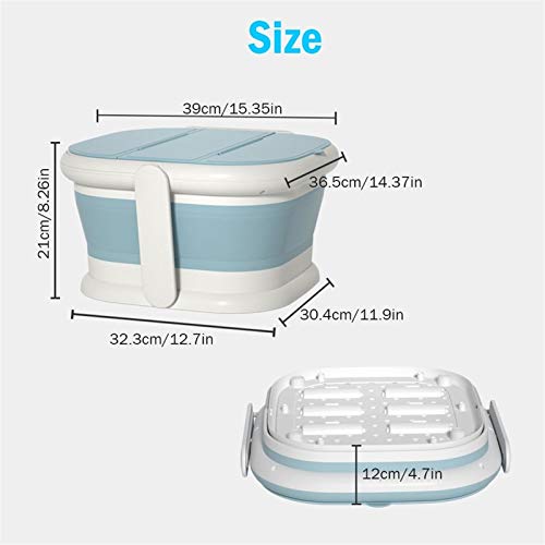 Spa de pies YXCKG plegable y portátil plástico azul miniatura 5