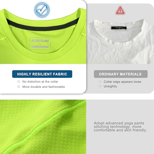 EZRUN Men's Lightweight Short Sleeve T-Shirt Quick Dry Workout Running Athletic Swim Shirts Fishing Rash Guard3