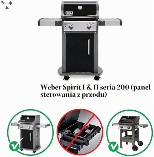 GFTIME 45,7CM Zapasowa rura do palnika grillowego do Weber Spirit 200 Series, Spirit E210 S210 E220 S220 Grill gazowy, 18" części palników ze stali nierdzewnej do Weber 69785 (z przednimi elementami
