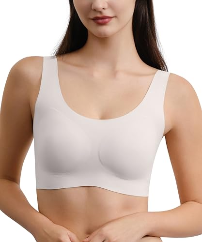 Image of Ubras Seamless Bras for Women Light Support Wireless Bralette Comfortable Soft Smooth Pull On Bras