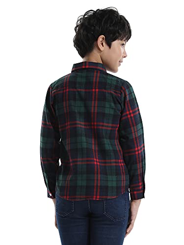 Image of OCHENTA Men's & Boys Flannel Shirts Button Down Long Sleeve Plaid Shirt Family Matching Outfits