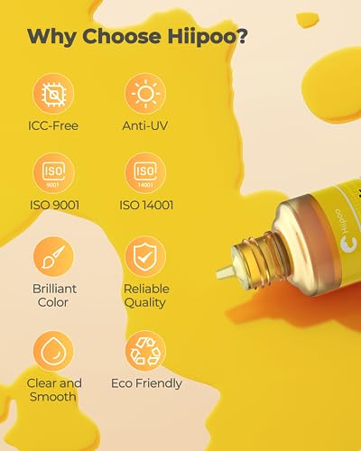 Hiipoo Garrafas de tinta de sublimação recarregadas com refil de fita térmica para impressoras a jat