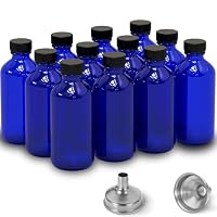 24 Stück Kleine Glasflaschen 60 Ml Mit Trichtern – Transparente Boston Flaschen Für Shots, Öle & Mehr