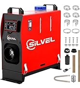 SILVEL 12V 8KW Diesel Heater, All-in-One Diesel Air Heater, Portable Diesel Heater with LCD Monit...